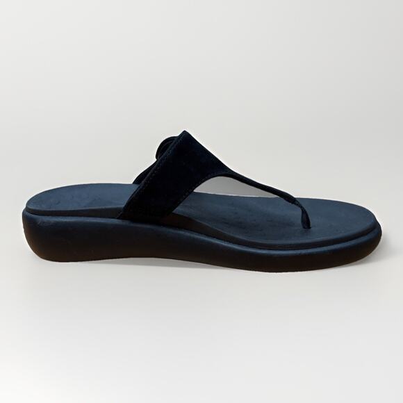 Vionic Activate Recovery Sandals Women's 7 Casual Black Suede Buckle Comfort - Picture 5 of 10